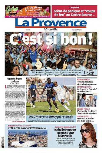 La Provence Marseille - Jeudi 12 Juillet 2018