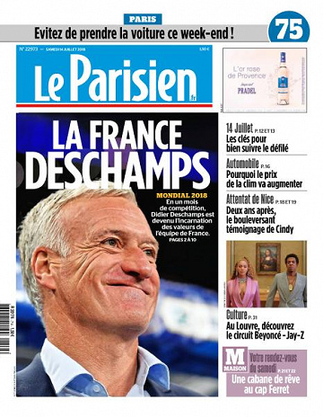 Le Parisien du Samedi 14 Juillet 2018