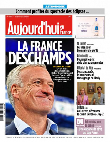 Aujourd’hui en France du Samedi 14 Juillet 2018