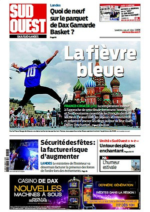 Sud Ouest Dax - Sud-Landes - Samedi 14 Juillet 2018