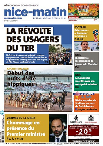 Nice-Matin - Samedi 14 Juillet 2018
