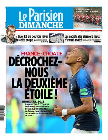 Le Parisien du Dimanche 15 Juillet 2018