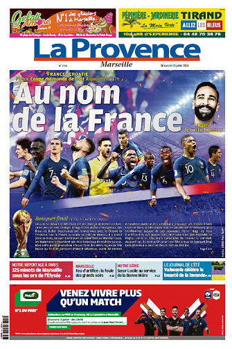 La Provence Marseille du 15 Juillet 2018