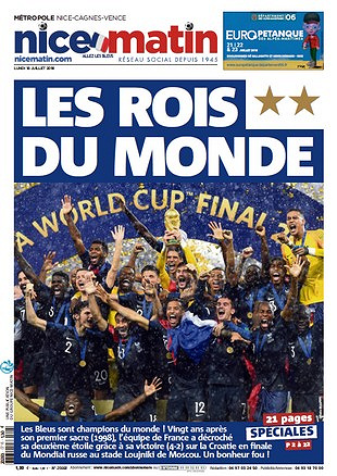 Nice-Matin - Lundi 16 Juillet 2018