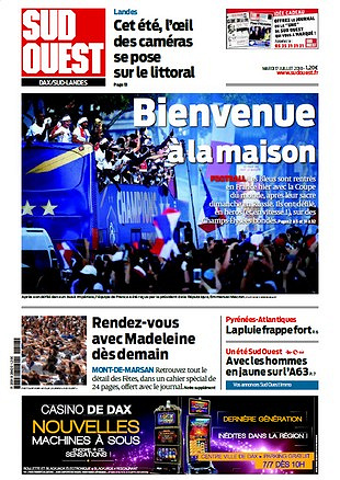 Sud Ouest Dax - Sud-Landes - Mardi 17 Juillet 2018