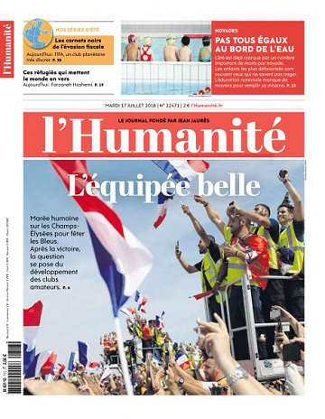 L’Humanite du Mardi 17 Juillet 2018