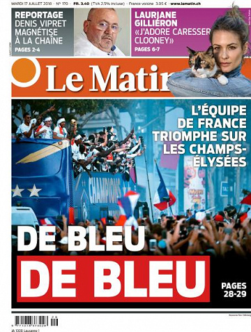 Le Matin du Mardi 17 Juillet 2018