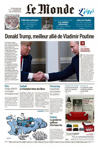 Le Monde du Mercredi 18 Juillet 2018