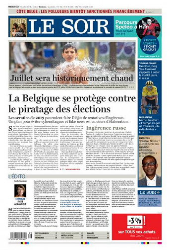 Le Soir du Mercredi 18 Juillet 2018