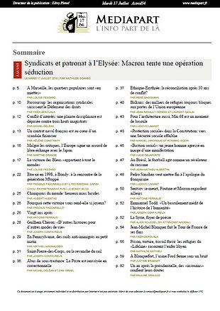 Mediapart - Mardi 17 Juillet 2018