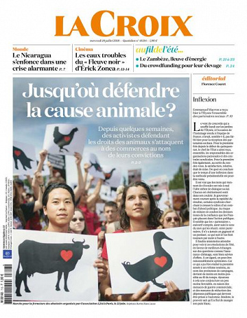 La Croix du Mercredi 18 Juillet 2018