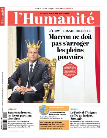 L’Humanite du Jeudi 19 Juillet 2018