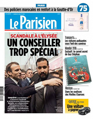 Le Parisien du Samedi 21 Juillet 2018