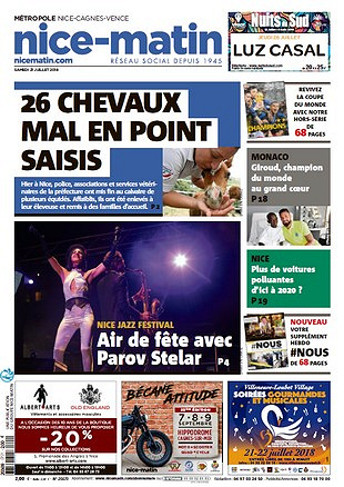 Nice-Matin - Samedi 21 Juillet 2018