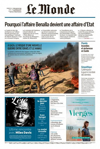 Le Monde du Dimanche 22 et Lundi 23 Juillet 2018