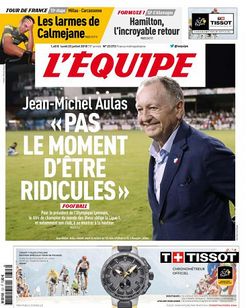 L’equipe du Lundi 23 Juillet 2018