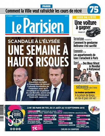 Le Parisien du Lundi 23 Juillet 2018