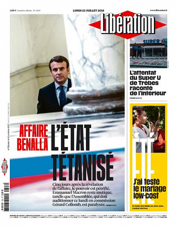 Libération du Lundi 23 Juillet 2018
