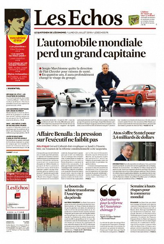 Les Echos du Lundi 23 Juillet 2018