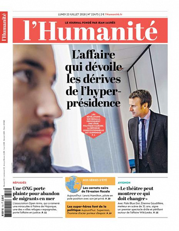 L’Humanite du Lundi 23 Juillet 2018