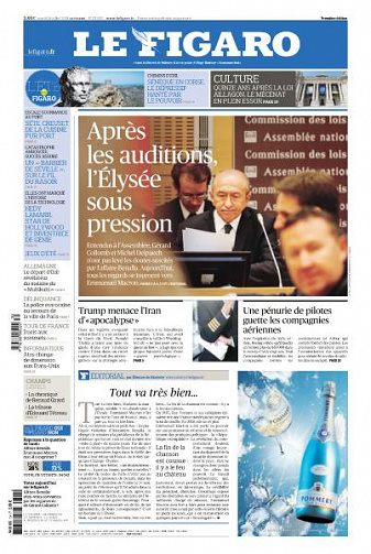 Le Figaro du Mardi 24 Juillet 2018