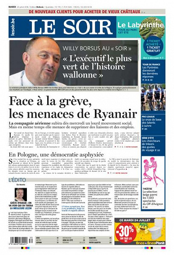 Le Soir du Mardi 24 Juillet 2018
