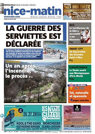 Nice-Matin - Mardi 24 Juillet 2018