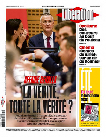 Libération du Mercredi 25 Juillet 2018