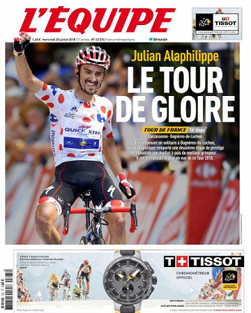L’equipe du Mercredi 25 Juillet 2018