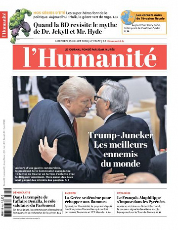 L’Humanite du Mercredi 25 Juillet 2018