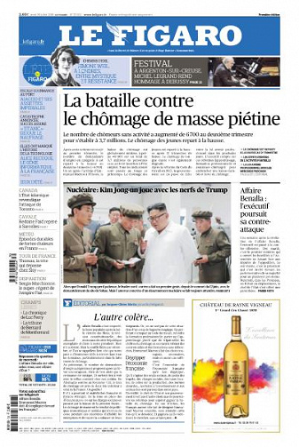 Le Figaro du Jeudi 26 Juillet 2018