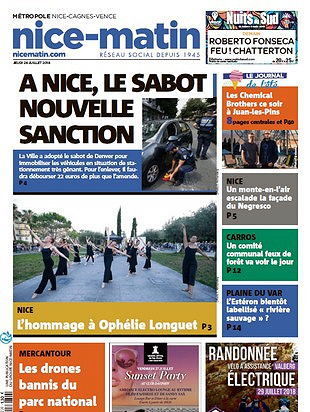Nice-Matin - Jeudi 26 Juillet 2018