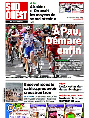 Sud Ouest Dax - Sud-Landes - Vendredi 27 Juillet 2018