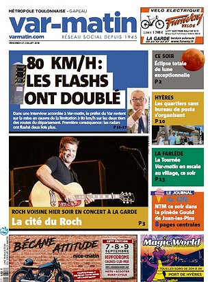 Var-Matin - Vendredi 27 Juillet 2018