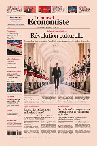 Le nouvel Economiste du Vendredi 27 Juillet 2018