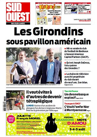 Sud Ouest Dax - Sud-Landes - Samedi 28 Juillet 2018