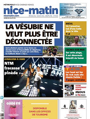 Nice-Matin - Samedi 28 Juillet 2018