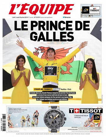 L’equipe du Lundi 30 Juillet 2018