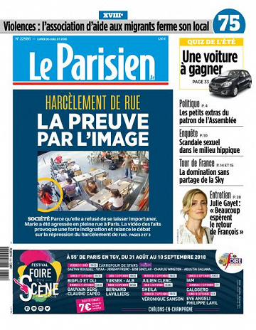 Le Parisien du Lundi 30 Juillet 2018
