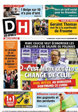 La Dernière Heure - Lundi 30 Juillet 2018