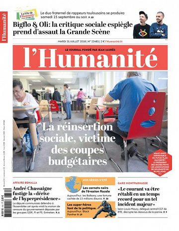 L’Humanite du Mardi 31 Juillet 2018