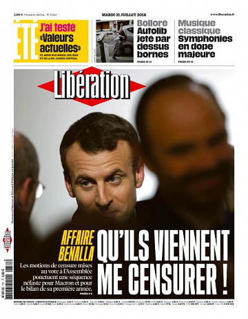 Libération du Mardi 31 Juillet 2018