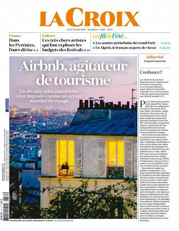 La Croix du Mardi 31 Juillet 2018