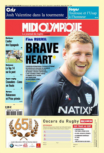 Midi Olympique Rouge - 30 Juillet 2018