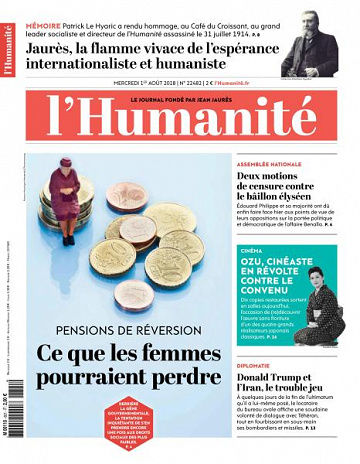 L’Humanite du Mercredi 1er Août 2018