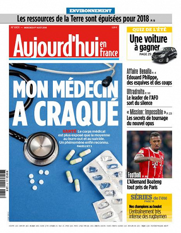 Aujourd’hui en France du Mercredi 1er Août 2018