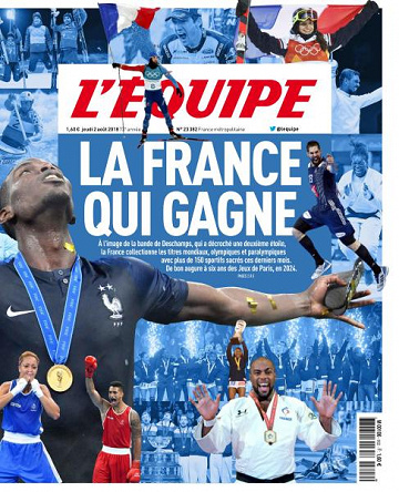 L’equipe du Jeudi 2 Août 2018