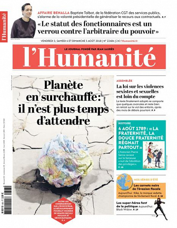 L’Humanite du Vendredi 3 Août 2018