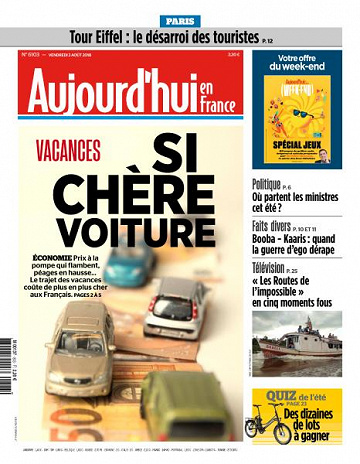 Aujourd’hui en France du Vendredi 3 Août 2018