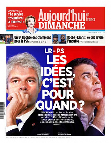 Aujourd’hui en France du Dimanche 5 Août 2018